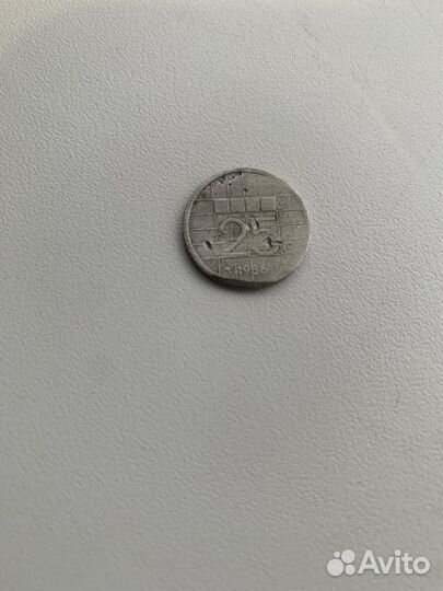 Монета 25 центов Нидерланды