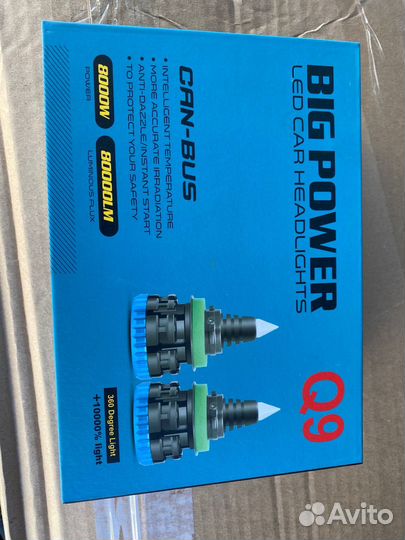 Led лампы H7 с Can bus в линзованую фару