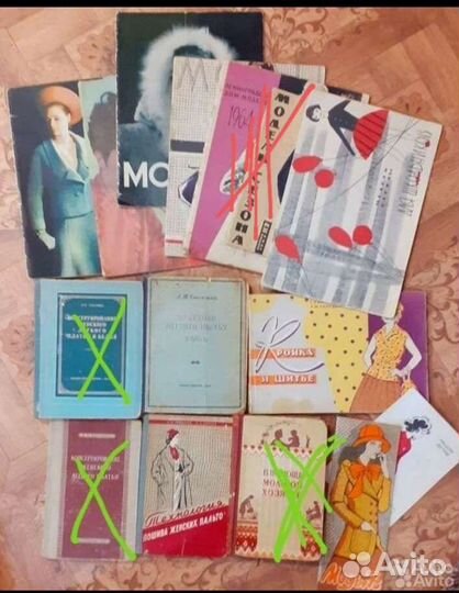 Книги по шитью, журналы мод 60е, домоводство СССР