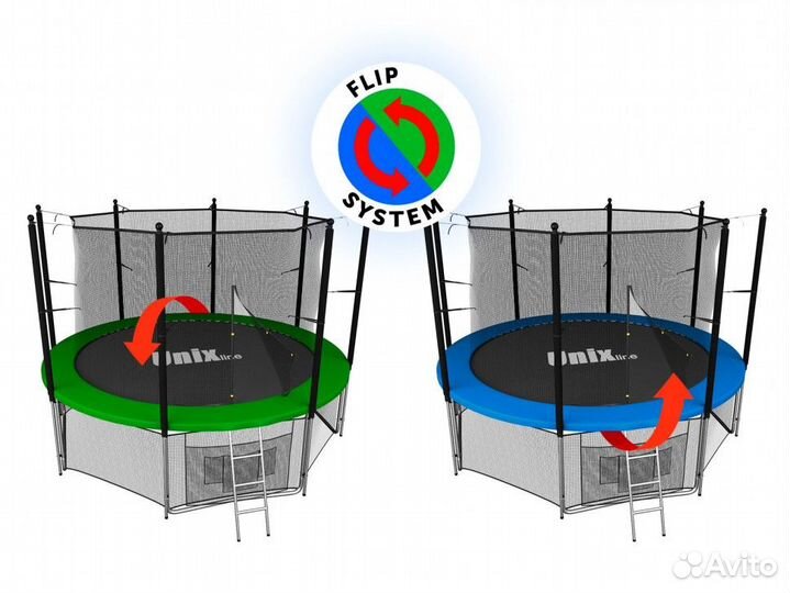Батут unix line 12 ft Classic inside