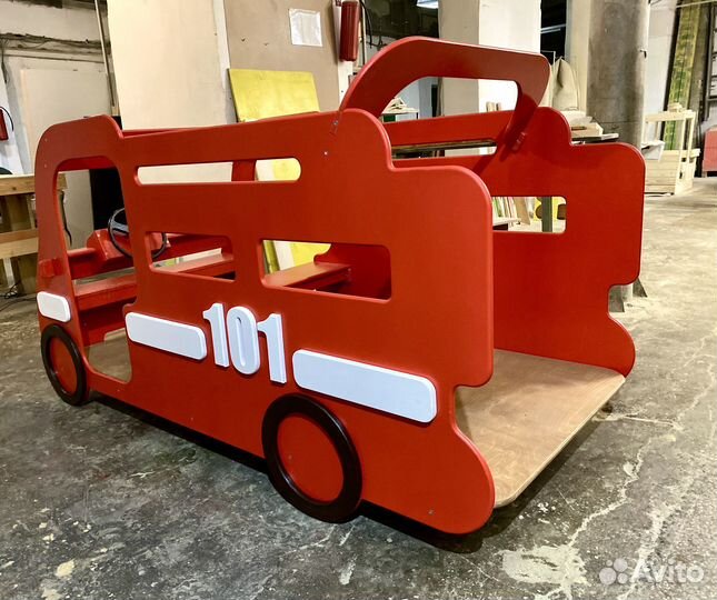 Пожарная машина детское уличное игровое оборудован