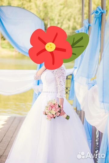 Свадебное платье с чехлом