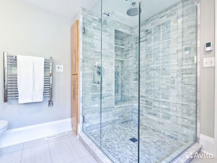 Стеклянные душевые перегородки на заказ