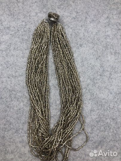 Винтажные бусы из бисера