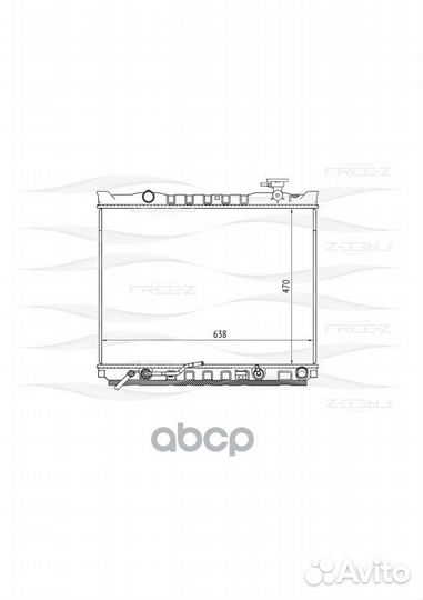 Радиатор KIA Sorento 06 KK0221 free-Z