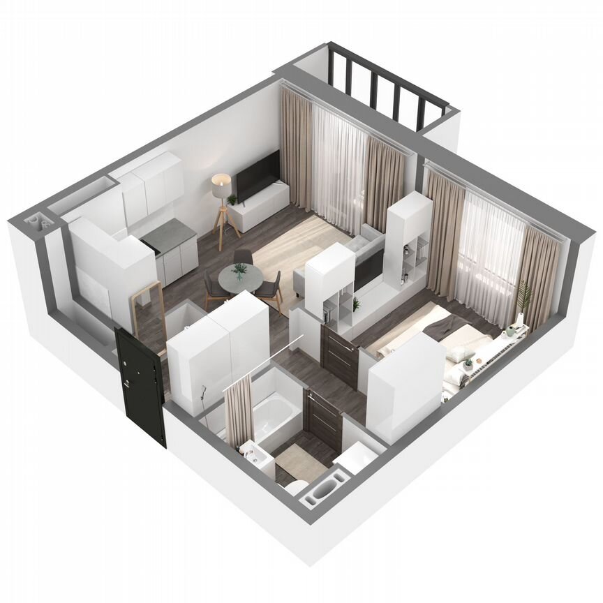1-к. квартира, 41,5 м², 6/23 эт.
