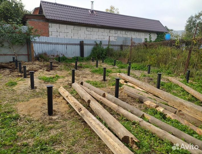 Монтаж винтовых свай