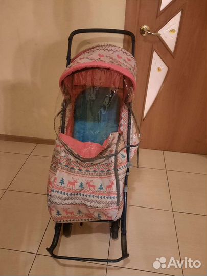 Детские санки коляска бу