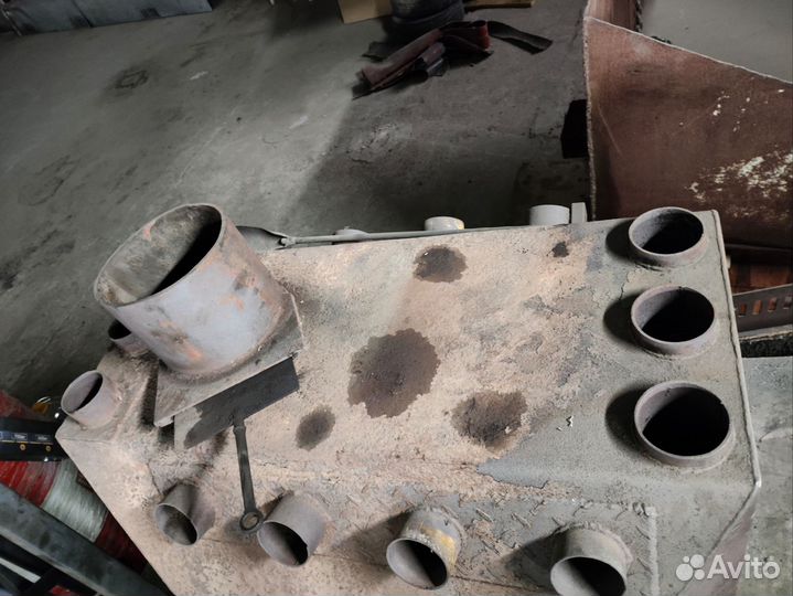 Печка буржуйка в гараж бу