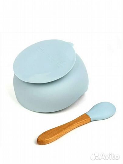 Набор силиконовых тарелочек + поильник