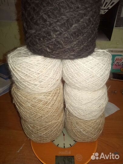 Пряду собачий пух, шерсть