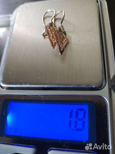 Золотые серьги 585 проба