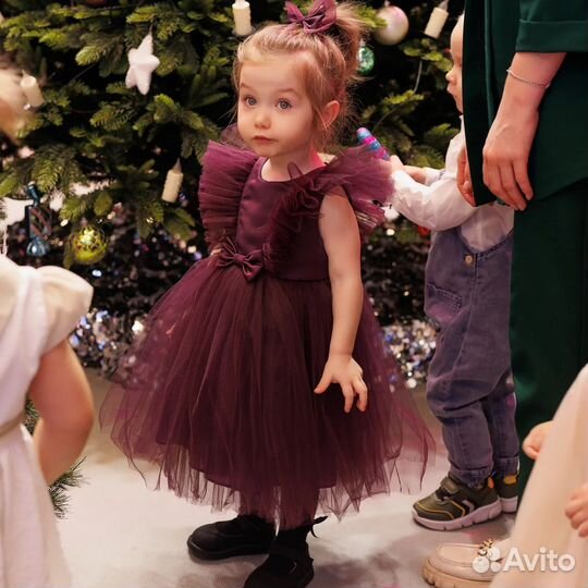 Праздничное платье на девочку 86