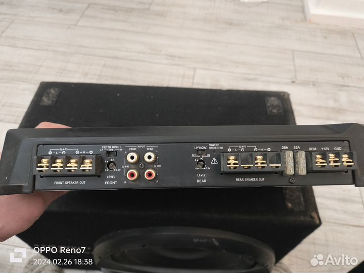 Сабвуфер и усилитель