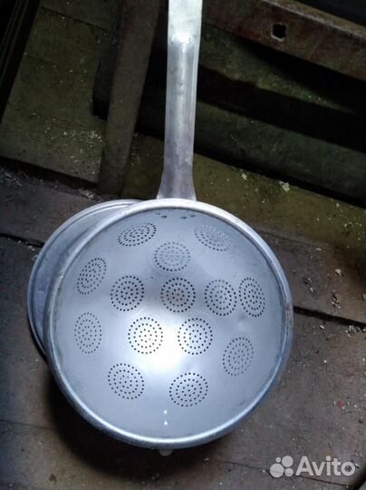 Дуршлаг алюминиевый большой, производственный