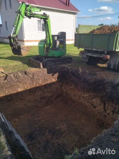 Услуги мини экскаватора, земляные работы