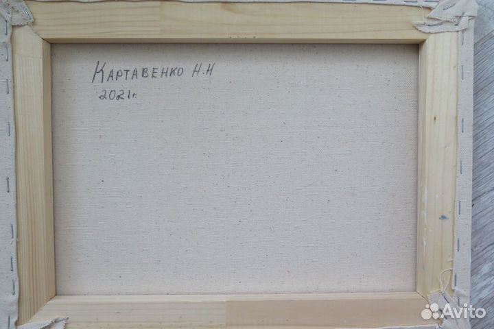 Картина морской пейзаж. Масло, холст