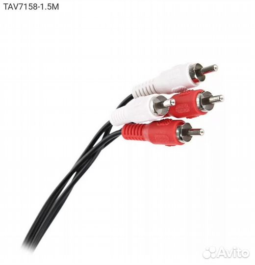 Аудиокабель Telecom 2хRCA (M) - 2хRCA (M) 1.50м