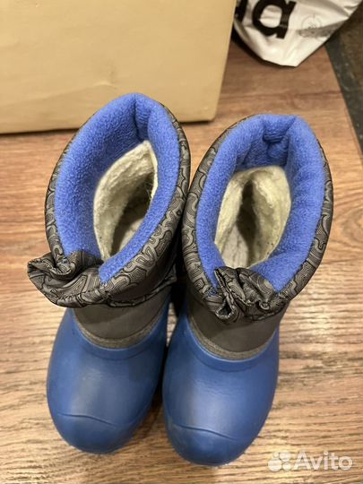 Сапоги зимние детские резиновый низ