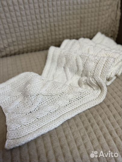 Шарф вязаный длинный