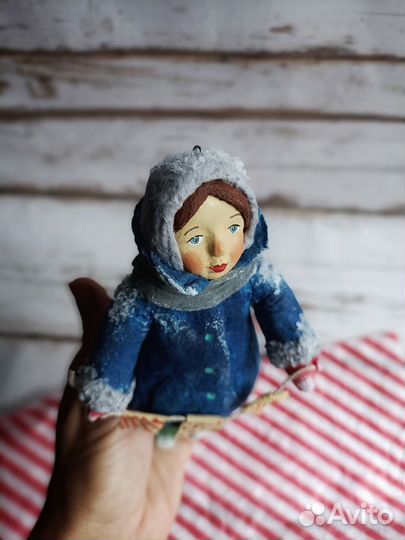 Ватные елочные игрушки