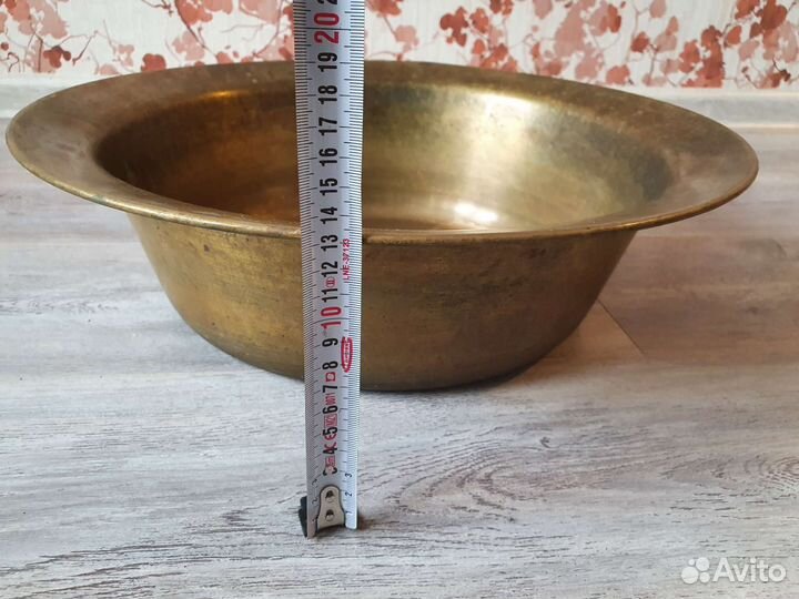 Огромный латунный таз СССР