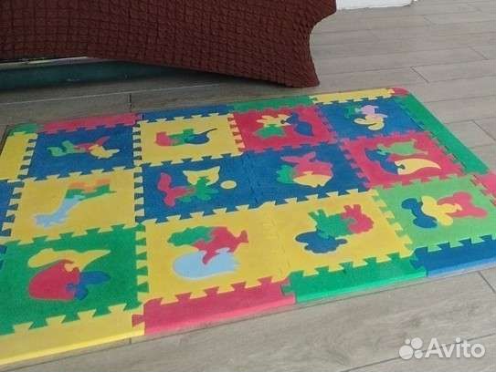 Детский коврик для ползания пазл120*120