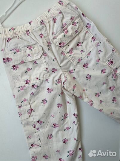 Брюки карго летние для девочки