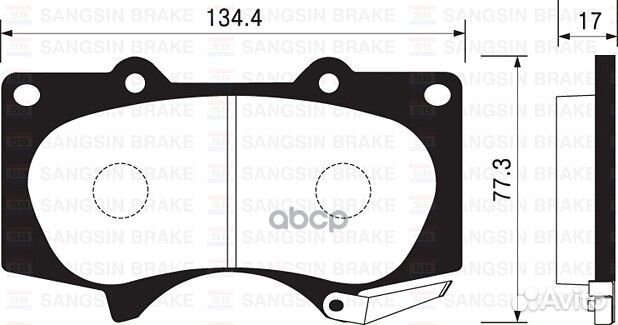 Колодки тормозные передние SP2033 SP2033 Sangs