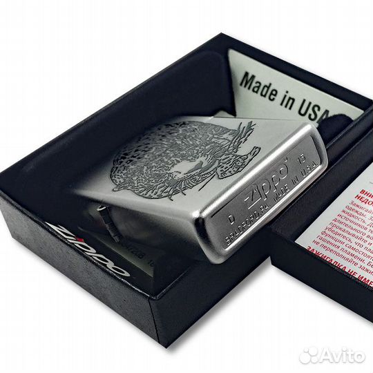 Зажигалка Zippo Леопард, новая