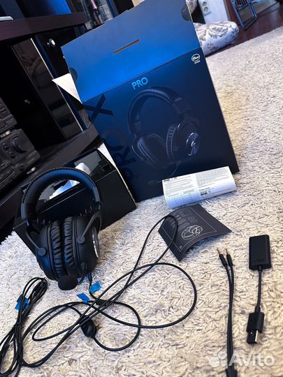 Игровые наушники с микрофоном logitech g pro x