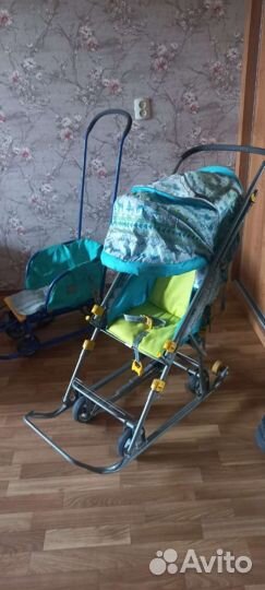 Детские санки коляска