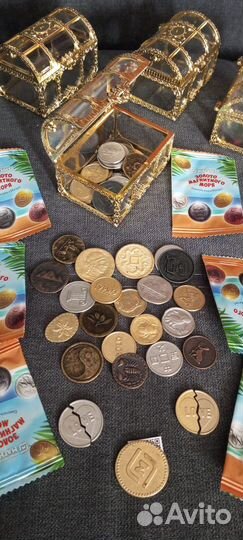 Золото магнитного моря монеты магнит коллекция
