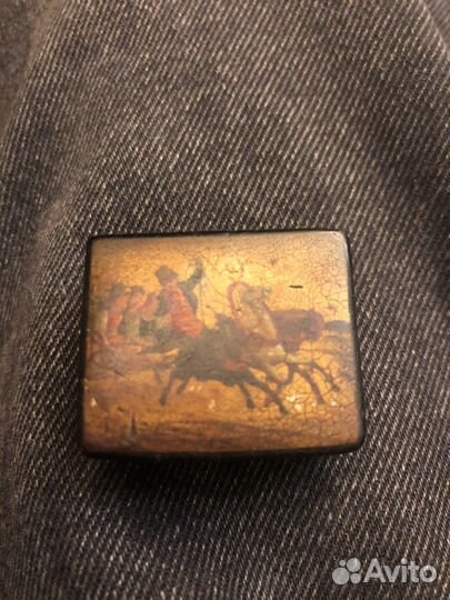 Шкатулка деревянная старинная