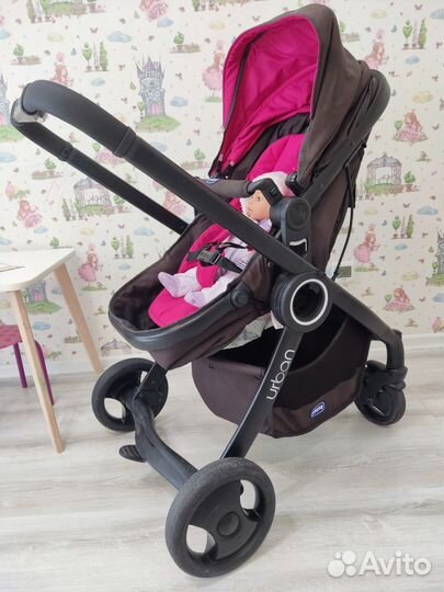 Коляска chicco urban plus crossover 2 в 1