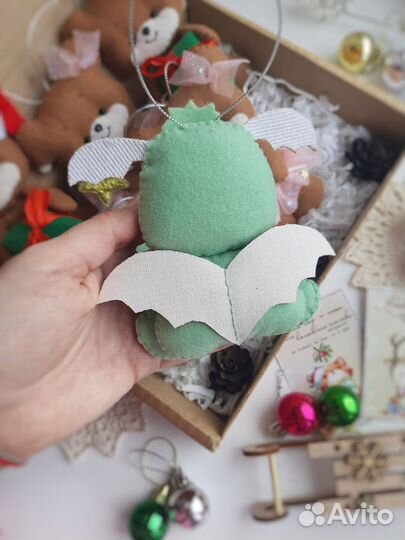 Дракончик игрушка на елку