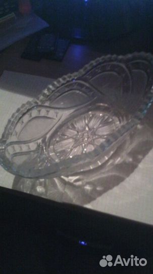 Хрустальный салатник времён СССР