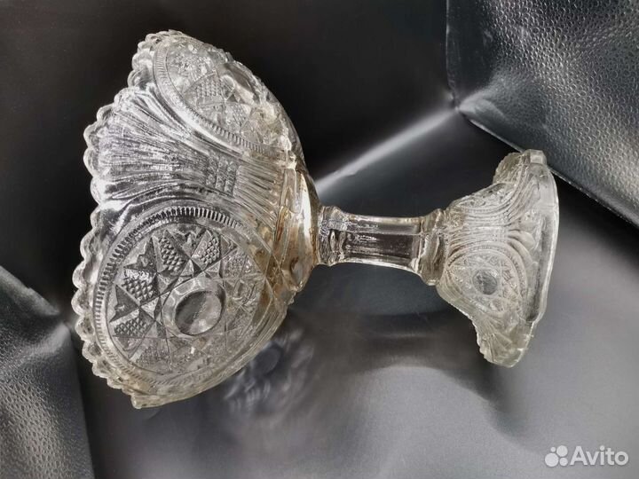 Ваза на ножке Стекло Винтаж 20-е годы