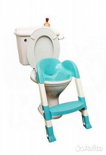 Детское сиденье на унитаз со ступенькой