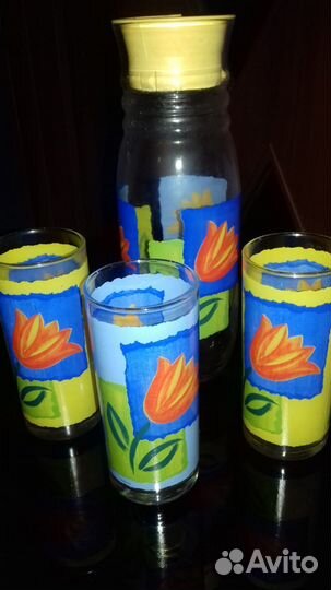 Набор Кувшин со стаканами новый