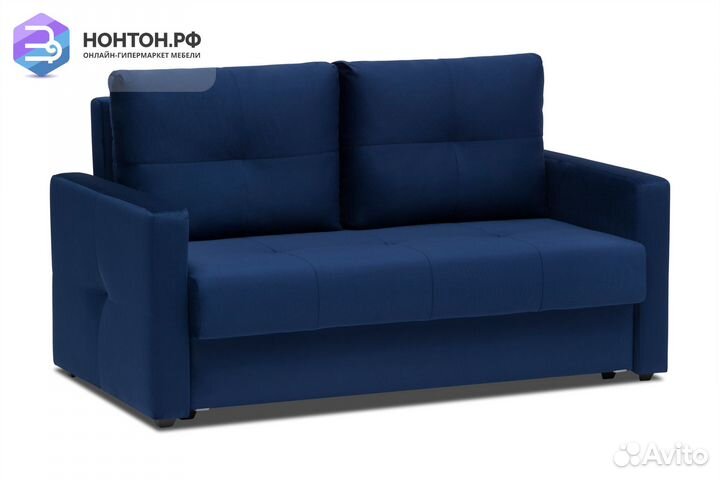 Диван шагающая еврокнижка Вита темно-синий