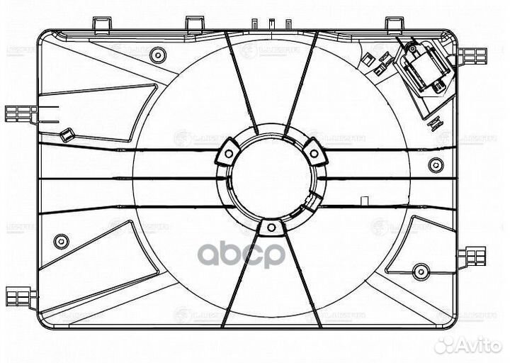 Кожух э/вентилятора для а/м Chevrolet Cruze (09