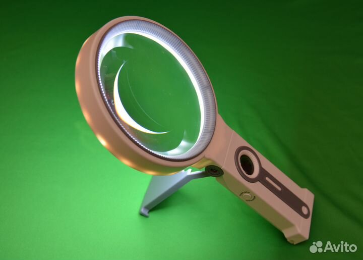 Лупа с подсветкой 25х кратная 3,5х кратная
