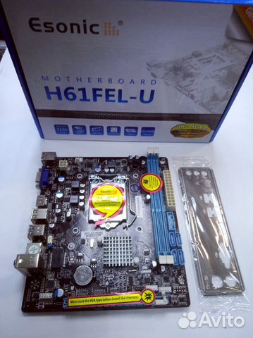 Материнская плата esonic 1155, RTL (H61FEL-U) NEW купить в Москве ...