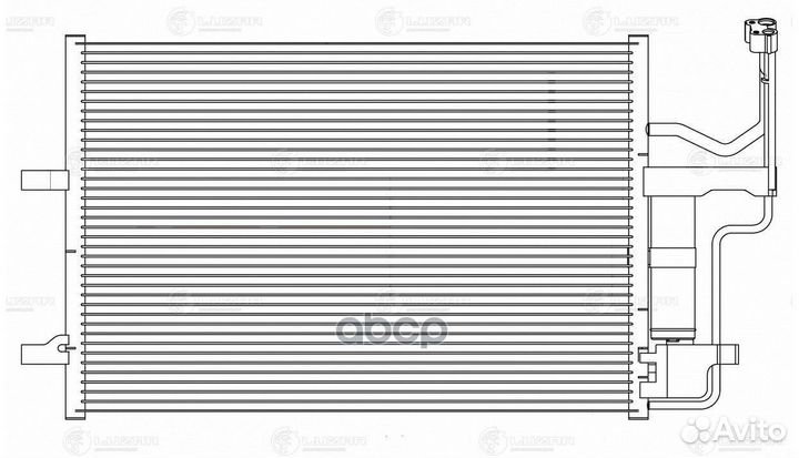 Радиатор кондиц. с ресивером для а/м Mazda 3 (0