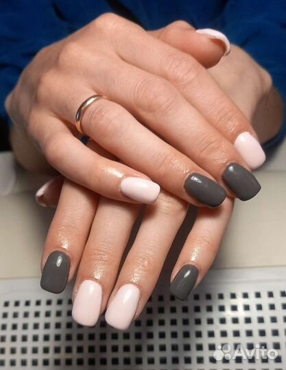 Маникюр +Гель-лак +Акриловая пудра, наращивание