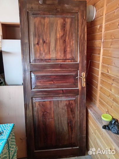 Дверь входная деревянная бу