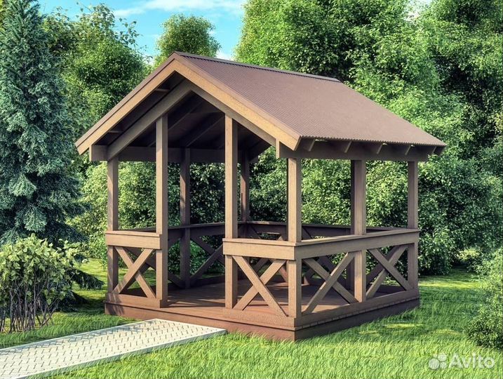 Беседки, пляжные беседки, бунгало, патио