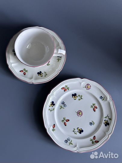 Чайное три Villeroy&Boch, серия Petit Fleur