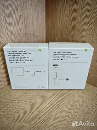 Адаптер Apple 20W + кабель USB-C 1 метр (новые)